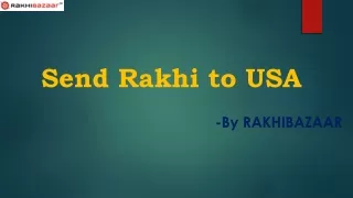 Send Rakhi to USA