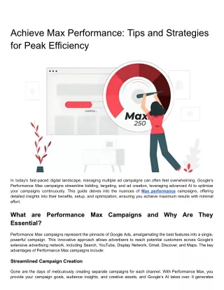 Achieve Max Performance_ Tips and Strategies for Peak Efficiency