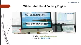 White Label Hotel Booking Engine