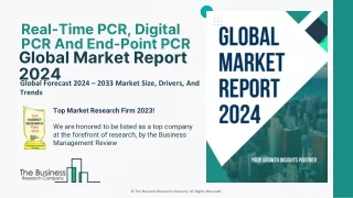 240522_Real-Time PCR, Digital PCR And End-Point PCR Global Market Report 2024