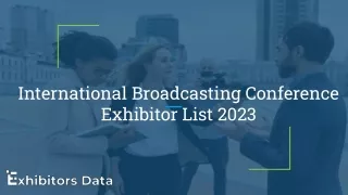 International Broadcasting Conference Exhibitor List 2023 (1)