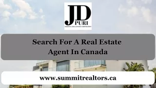 Search For A Real Estate  Agent In Canada