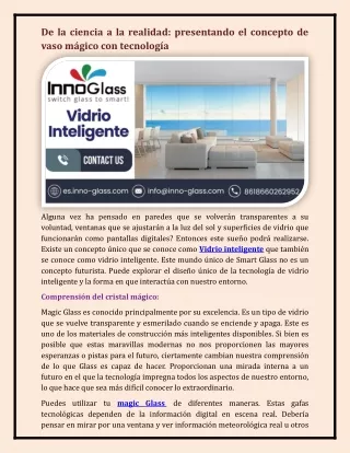 Vidrio inteligente