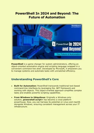 PowerShell In 2024 And Beyond The Future Of Automation
