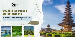 Unwind in the Tropicals - Bali Indonesia Trip