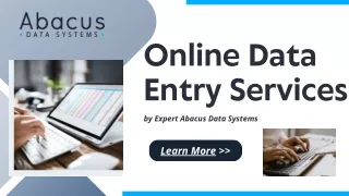 Online Data Entry Services