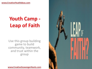 Youth Camp - Leap of Faith