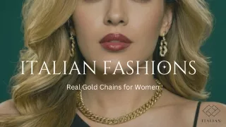 Level Up Your Layering Game Real Gold Chains for Women - Italian fashions