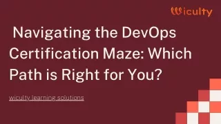Navigating the DevOps Certification Maze Which Path is Right for You