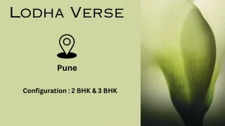 Lodha Verse Apartments In Pune E Brochure