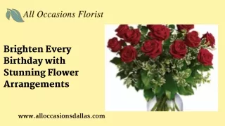 Brighten Every Birthday with Stunning Flower Arrangements