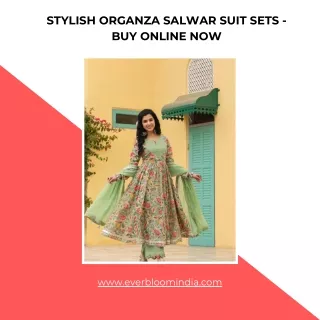 Stylish Organza Salwar Suit Sets - Buy Online Now