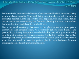 bedroom furniture