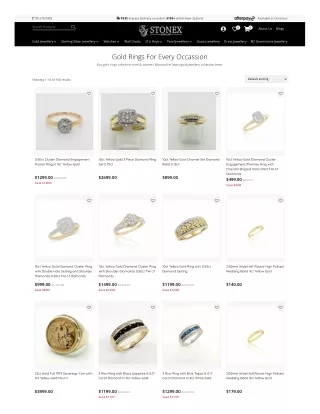 Get Premium Gold Rings Online in NZ  Stonex Jewellers