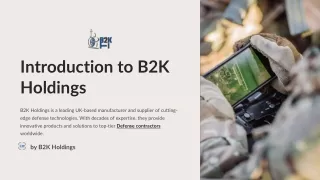 B2K Holdings: Best Defense Contractor for Airborne and Ground Systems