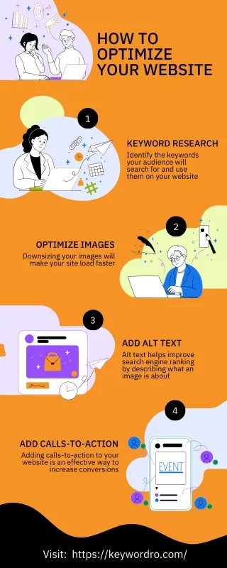 Website Optimization Tips Infographic