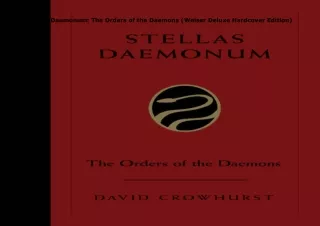 ❤️PDF⚡️ Stellas Daemonum: The Orders of the Daemons (Weiser Deluxe Hardcover Edition)