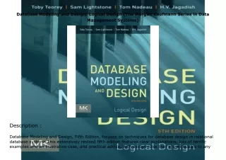 Ebook❤️(download)⚡️ Database Modeling and Design: Logical Design (The Morgan Kaufmann Seri