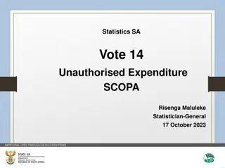 Addressing Unauthorised Expenditure at Stats SA: Recommendations and Consequences