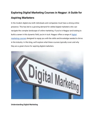 Exploring Digital Marketing Courses in Nagpur_ A Guide for Aspiring Marketers