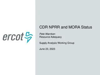 ERCOT Public NPRR Status Update and MORA Mock-up Overview