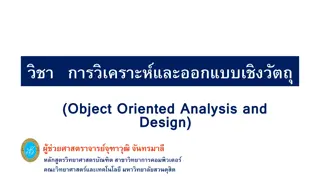 Object-Oriented Analysis and Design Course at Suan Dusit University