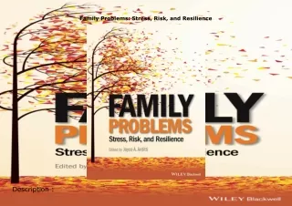 Download⚡️ Family Problems: Stress, Risk, and Resilience