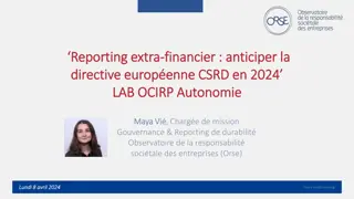 European Sustainability Reporting Directive (CSRD) and Its Implications for Companies