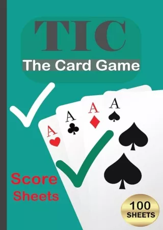 Ebook (download) Tic The Card Game Score Sheets: Keep Track of Everyone’s Scor