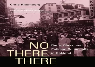 PDF_  No There There: Race, Class, and Political Community in Oakland