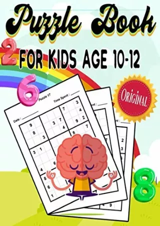 Download PDF Puzzle Book For Kids Age 10-12: A Fun Activities For Kids, Great