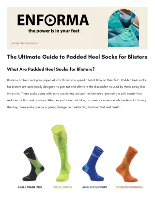 The Ultimate Guide to Padded Heel Socks for Blisters