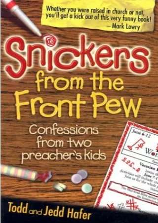 Download Snickers from the Front Pew: Confessions from Two Preacher's Kids