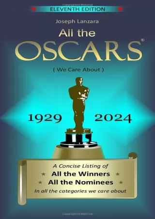 Kindle (online PDF) All the Oscars: (We Care About)