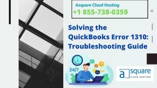 Solving the QuickBooks Error 1310 Troubleshooting Guide