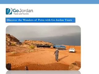 Discover the Wonders of Petra with Go Jordan Tours
