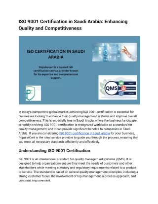 ISO 9001 Certification in Saudi Arabia_ Enhancing Quality and Competitiveness (1)
