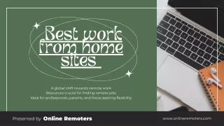 Work from Home Jobs Sites