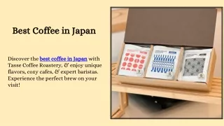 Best Coffee in Japan