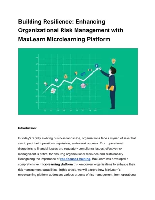 Building Resilience_ Enhancing Organizational Risk Management with MaxLearn Microlearning Platform