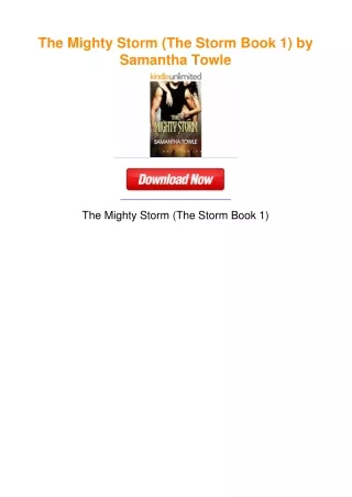 The Mighty Storm (The Storm Book 1) by Samantha Towle