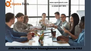 Efficient Workforce Management Solutions in USA