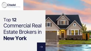 Top 12 Commercial Real Estate Brokers in New York