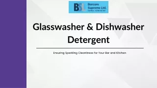 Glasswasher & Dishwasher Detergent