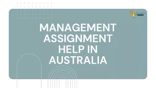 Management Assignment Help in Australia