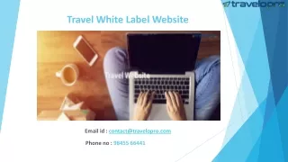 Travel White Label Website