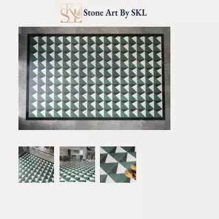 Triangle Inlay Flooring - Decorative Flooring | Stone Art By SKL