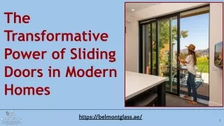 The Transformative Power of Sliding Doors in Modern Homes