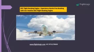 B2C Flight Booking Engine