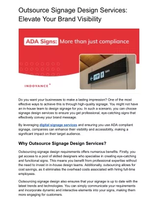 Outsource Signage Design Services Elevate Your Brand Visibility